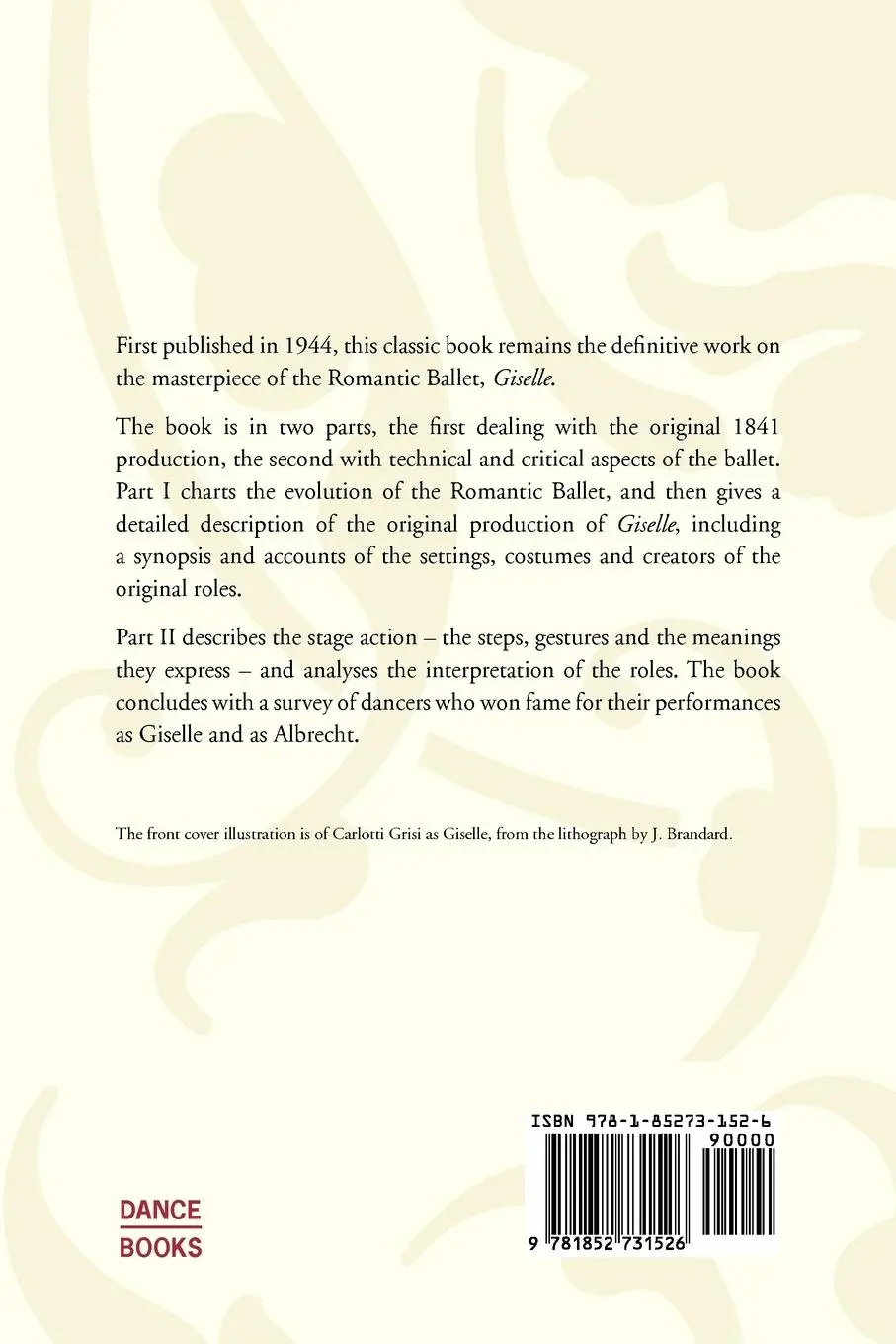 Rückseite: 9781852731526 | The Ballet Called Giselle | Cyril W. Beaumont | Taschenbuch | Englisch