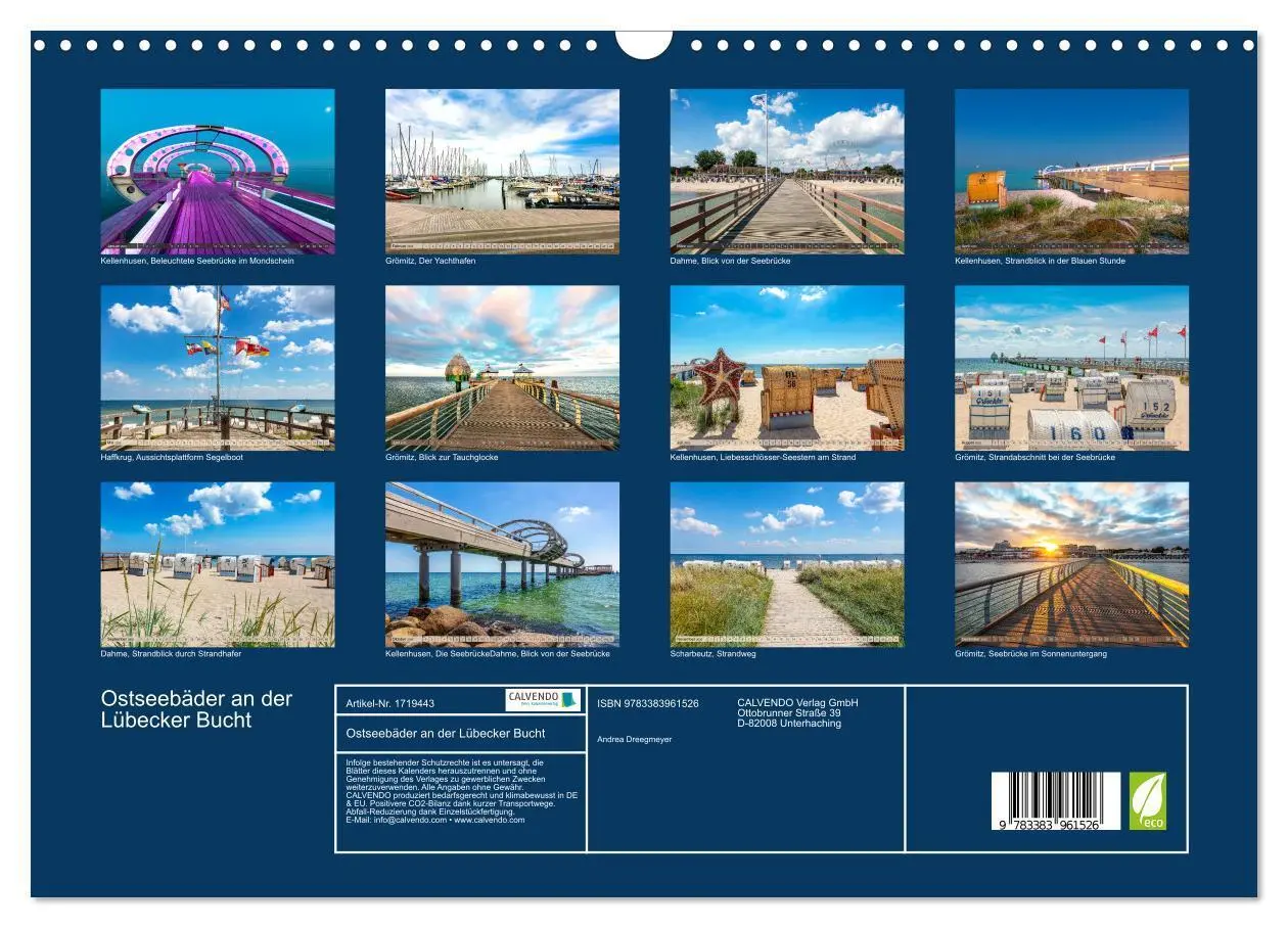 Bild: 9783383961526 | Ostseebäder an der Lübecker Bucht (Wandkalender 2025 DIN A3 quer),...