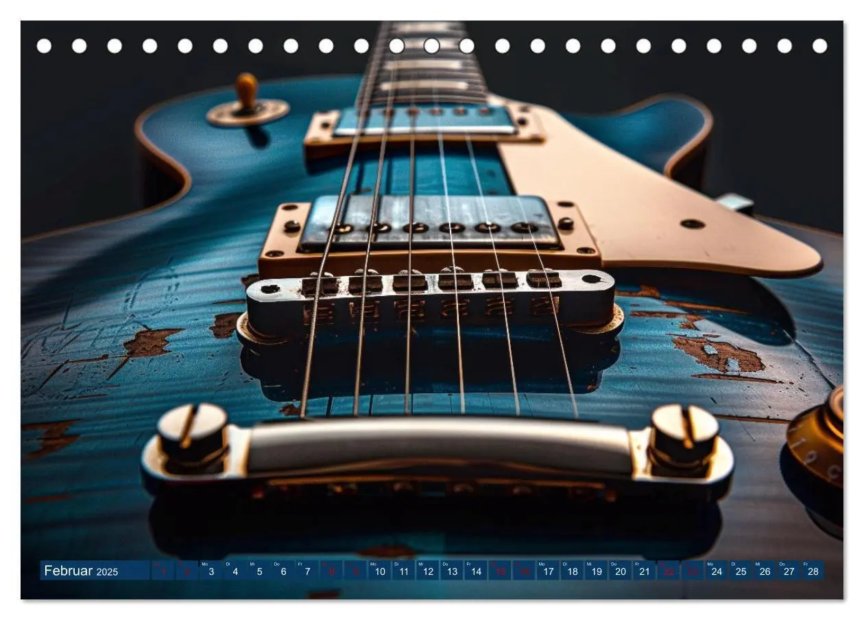 Bild: 9783457141526 | Wegbegleiter Gitarre (Tischkalender 2025 DIN A5 quer), CALVENDO...