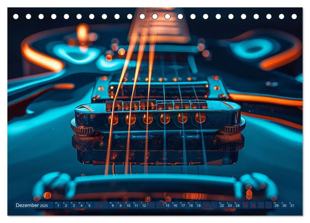 Bild: 9783457141526 | Wegbegleiter Gitarre (Tischkalender 2025 DIN A5 quer), CALVENDO...
