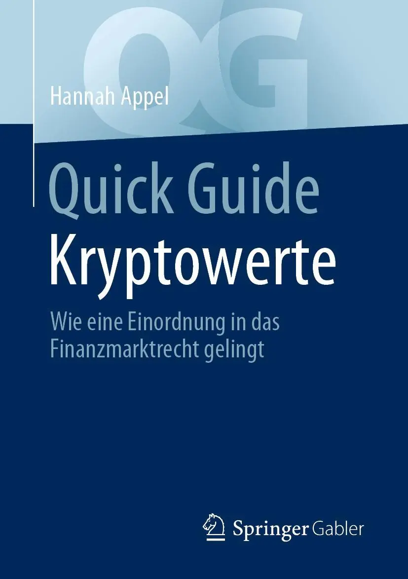 Cover: 9783658351526 | Quick Guide Kryptowerte | Hannah Appel | Taschenbuch | Quick Guide