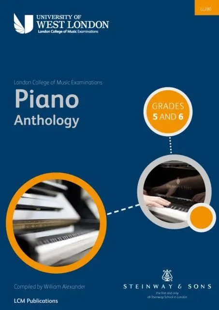 Cover: 9790570121526 | London College of Music Piano Anthology Grades 5 &amp; 6 | Examinations