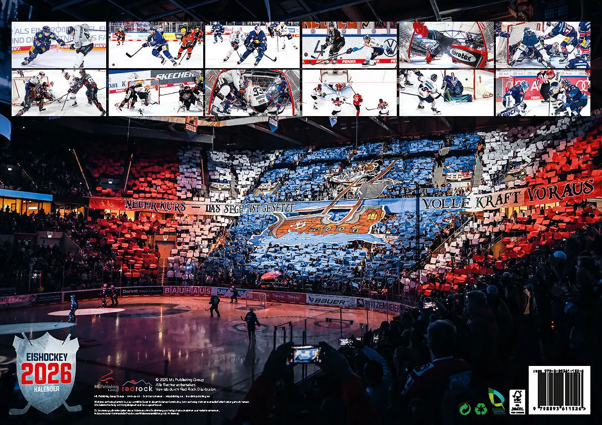 Bild: 9798893611526 | Eishockey 2026 Kalender | Mit den Stars der DEL | Kalender | 14 S.