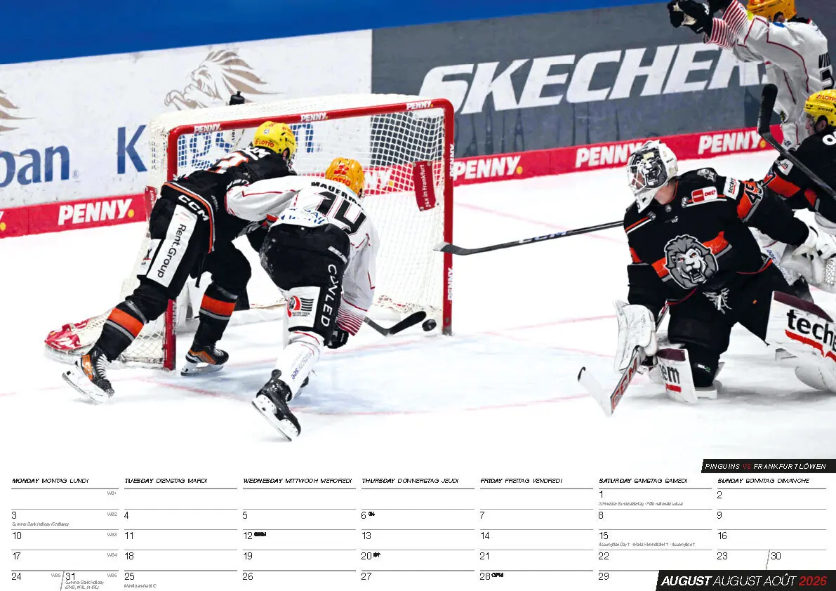 Bild: 9798893611526 | Eishockey 2026 Kalender | Mit den Stars der DEL | Kalender | 14 S.