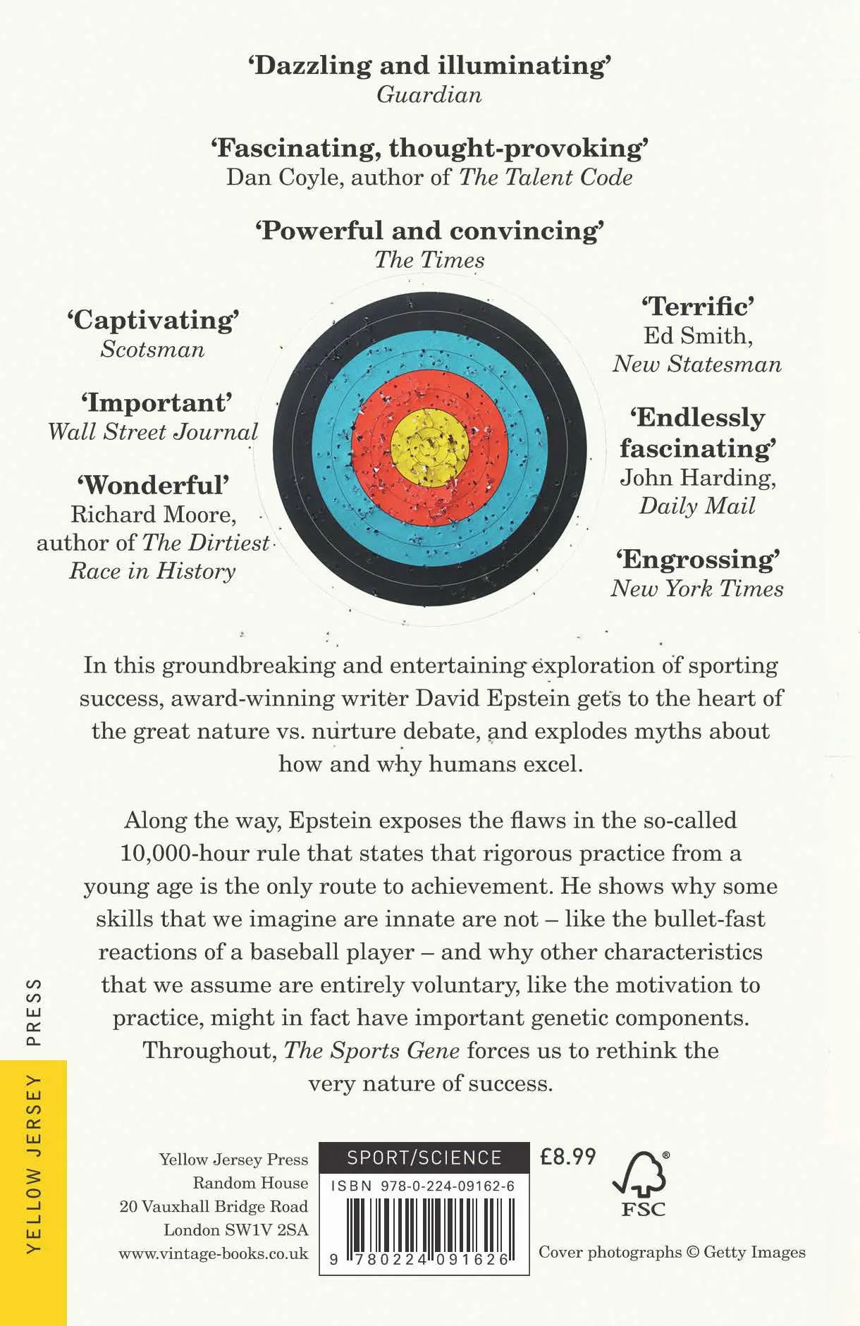 Rückseite: 9780224091626 | The Sports Gene | Talent, Practice and the Truth About Success | Buch