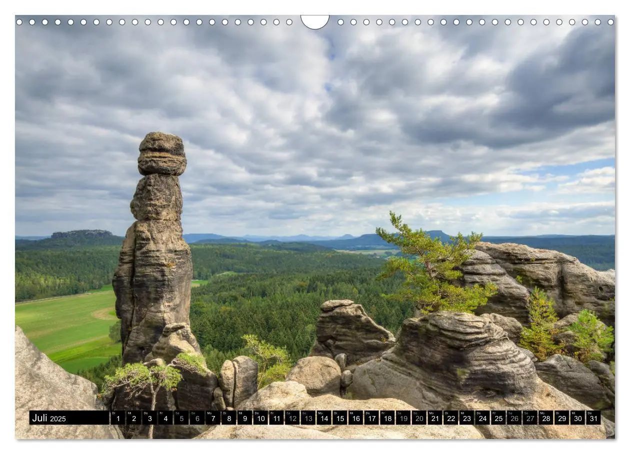 Bild: 9783435351626 | Wunderschönes Elbsandsteingebirge (Wandkalender 2025 DIN A3 quer),...
