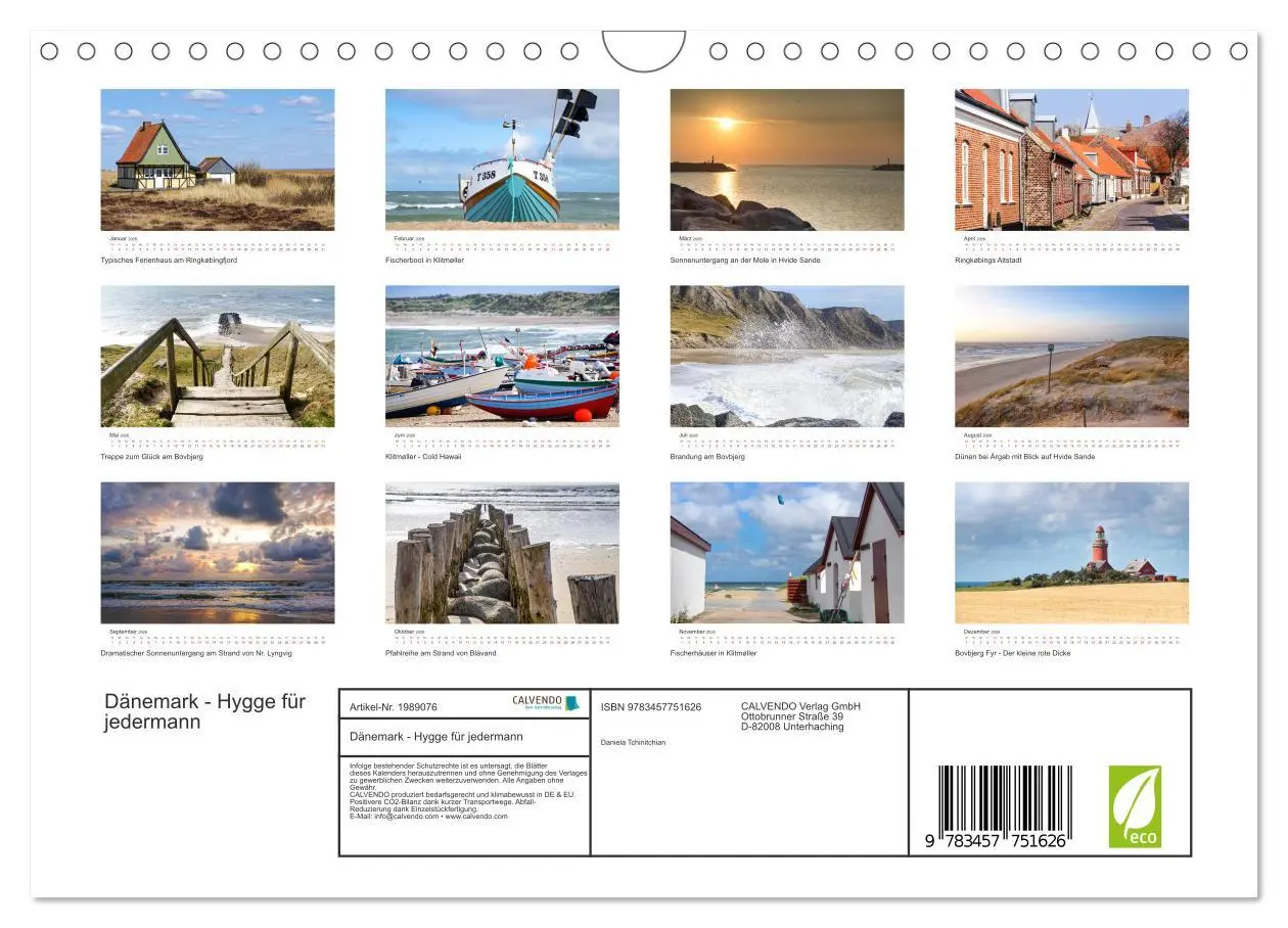 Bild: 9783457751626 | Dänemark - Hygge für jedermann (Wandkalender 2026 DIN A4 quer),...
