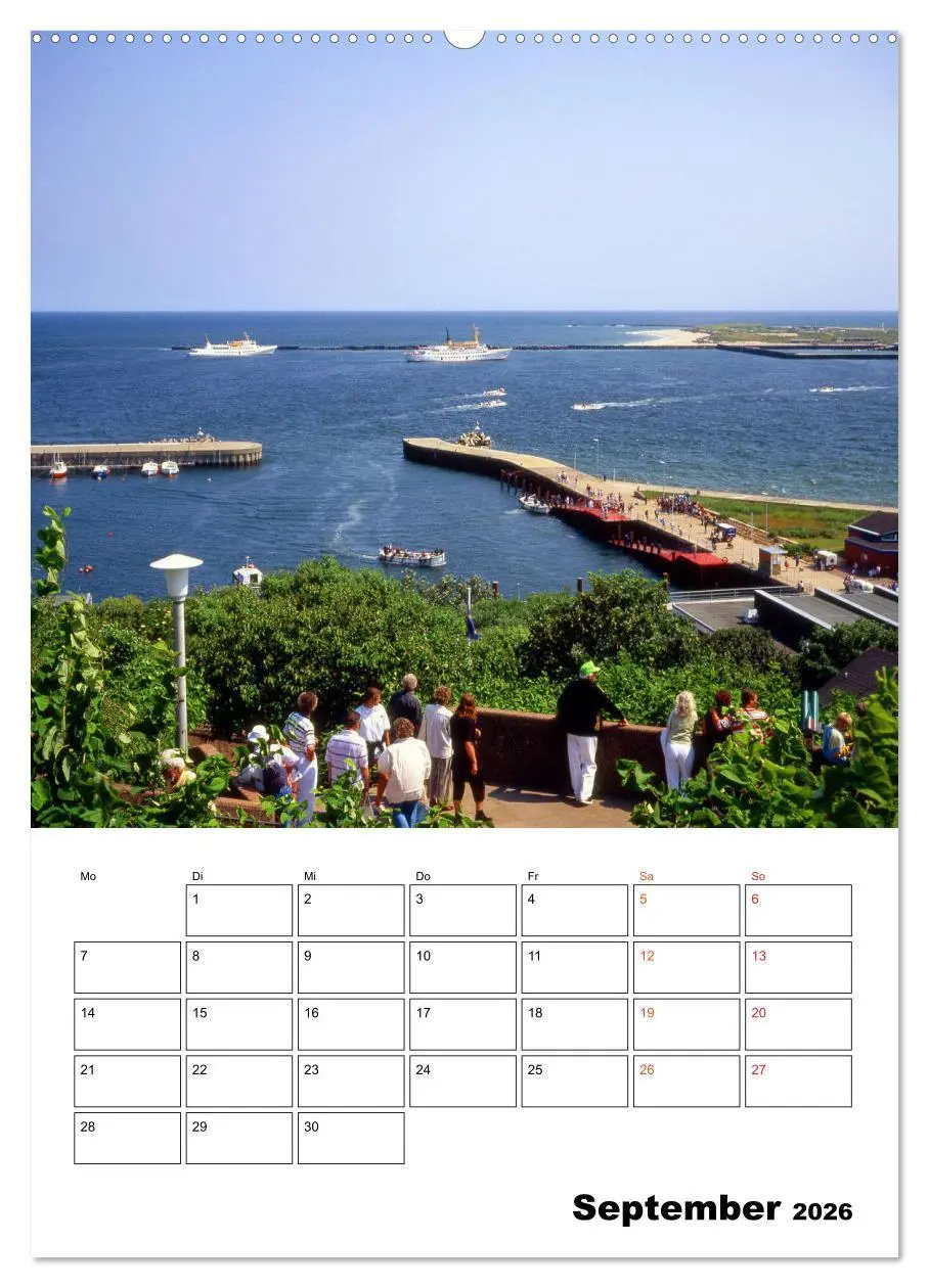 Bild: 9783516391626 | Helgoland, Perle der Nordsee (Wandkalender 2026 DIN A2 hoch),...