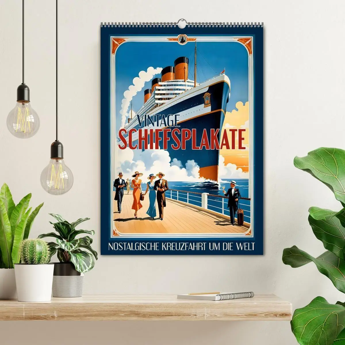 Bild: 9783516841626 | Vintage Schiffsplakate - nostalgische Kreuzfahrt um die Welt...