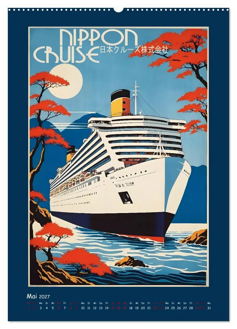 Bild: 9783516841626 | Vintage Schiffsplakate - nostalgische Kreuzfahrt um die Welt...