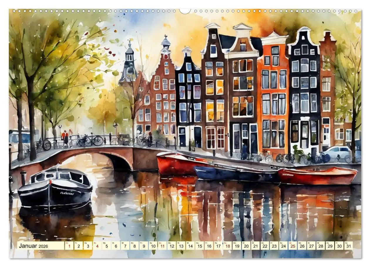 Bild: 9783457361726 | Zauberhafte Niederlande (Wandkalender 2026 DIN A2 quer), CALVENDO...