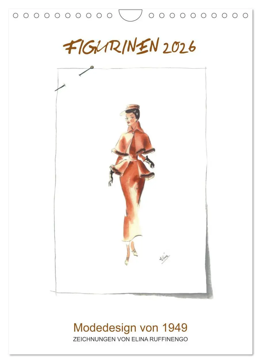 Cover: 9783516451726 | FIGURINEN 2026 - Modedesign von 1949 - Zeichnungen von Elina...