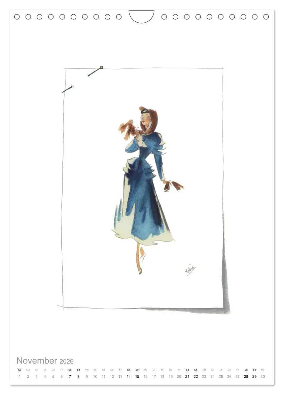 Bild: 9783516451726 | FIGURINEN 2026 - Modedesign von 1949 - Zeichnungen von Elina...