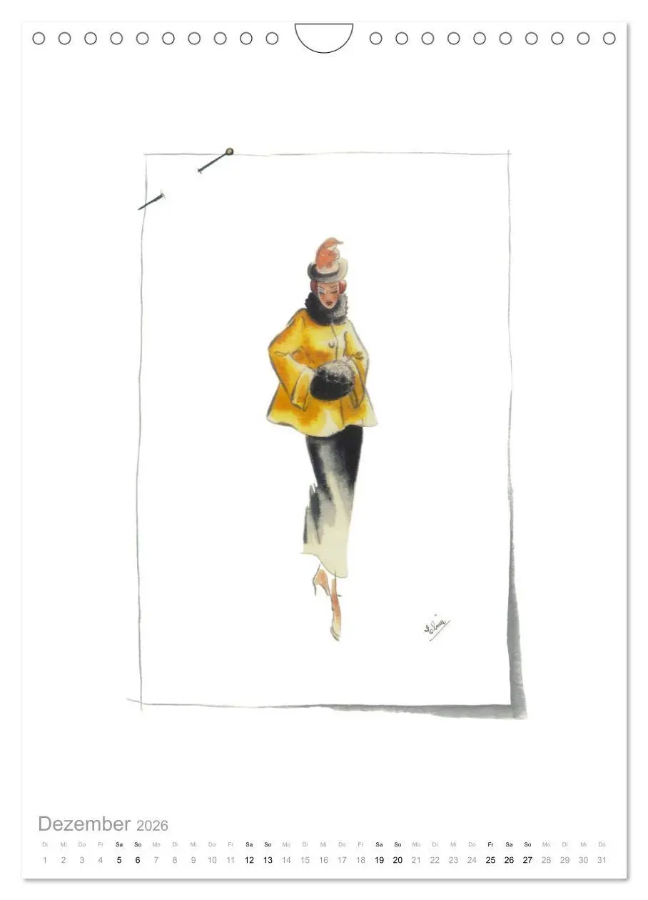 Bild: 9783516451726 | FIGURINEN 2026 - Modedesign von 1949 - Zeichnungen von Elina...