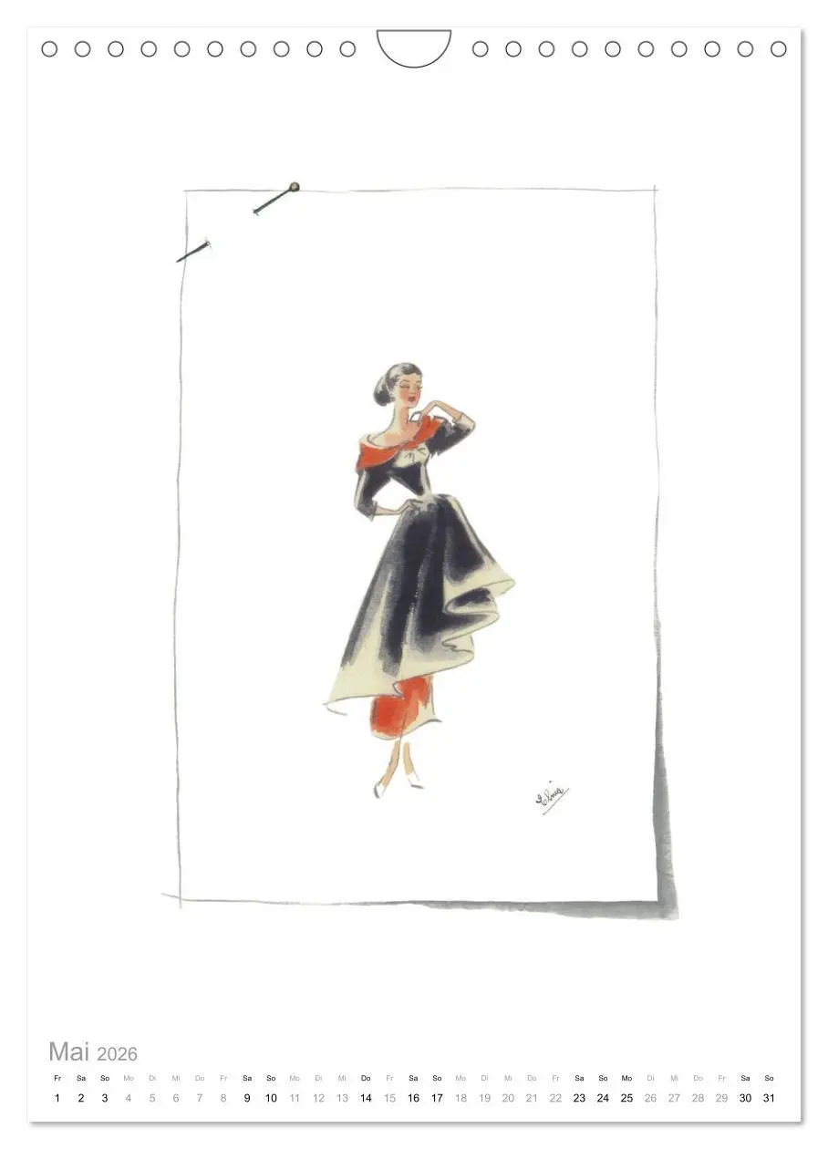 Bild: 9783516451726 | FIGURINEN 2026 - Modedesign von 1949 - Zeichnungen von Elina...