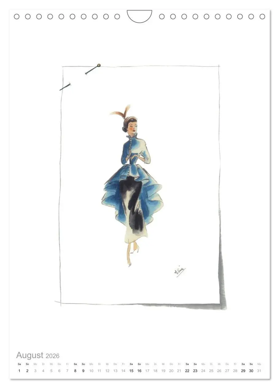Bild: 9783516451726 | FIGURINEN 2026 - Modedesign von 1949 - Zeichnungen von Elina...
