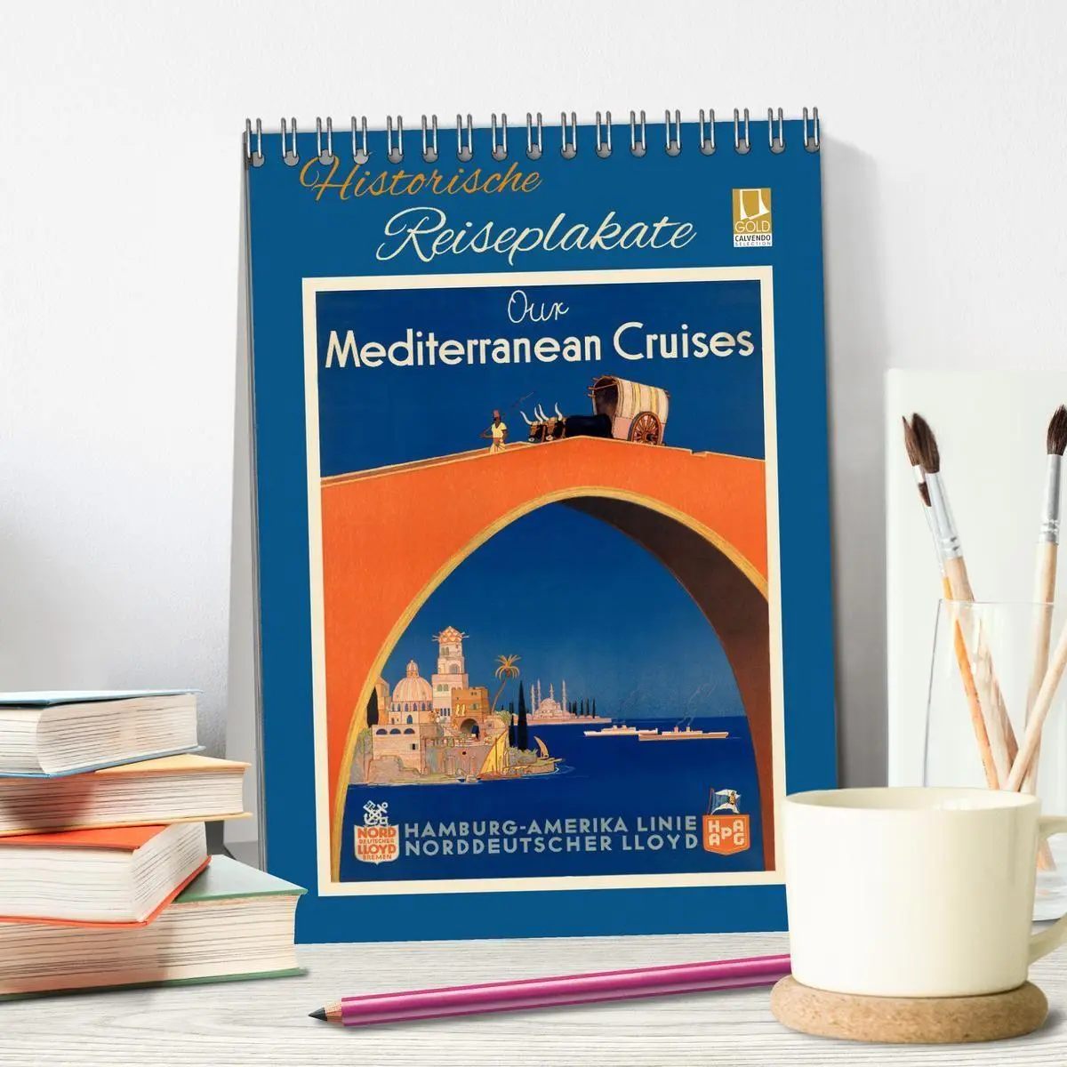 Bild: 9783569541726 | Historische Reiseplakate (Tischkalender 2027 DIN A5 hoch), CALVENDO...