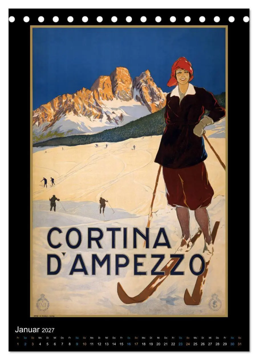 Bild: 9783569541726 | Historische Reiseplakate (Tischkalender 2027 DIN A5 hoch), CALVENDO...