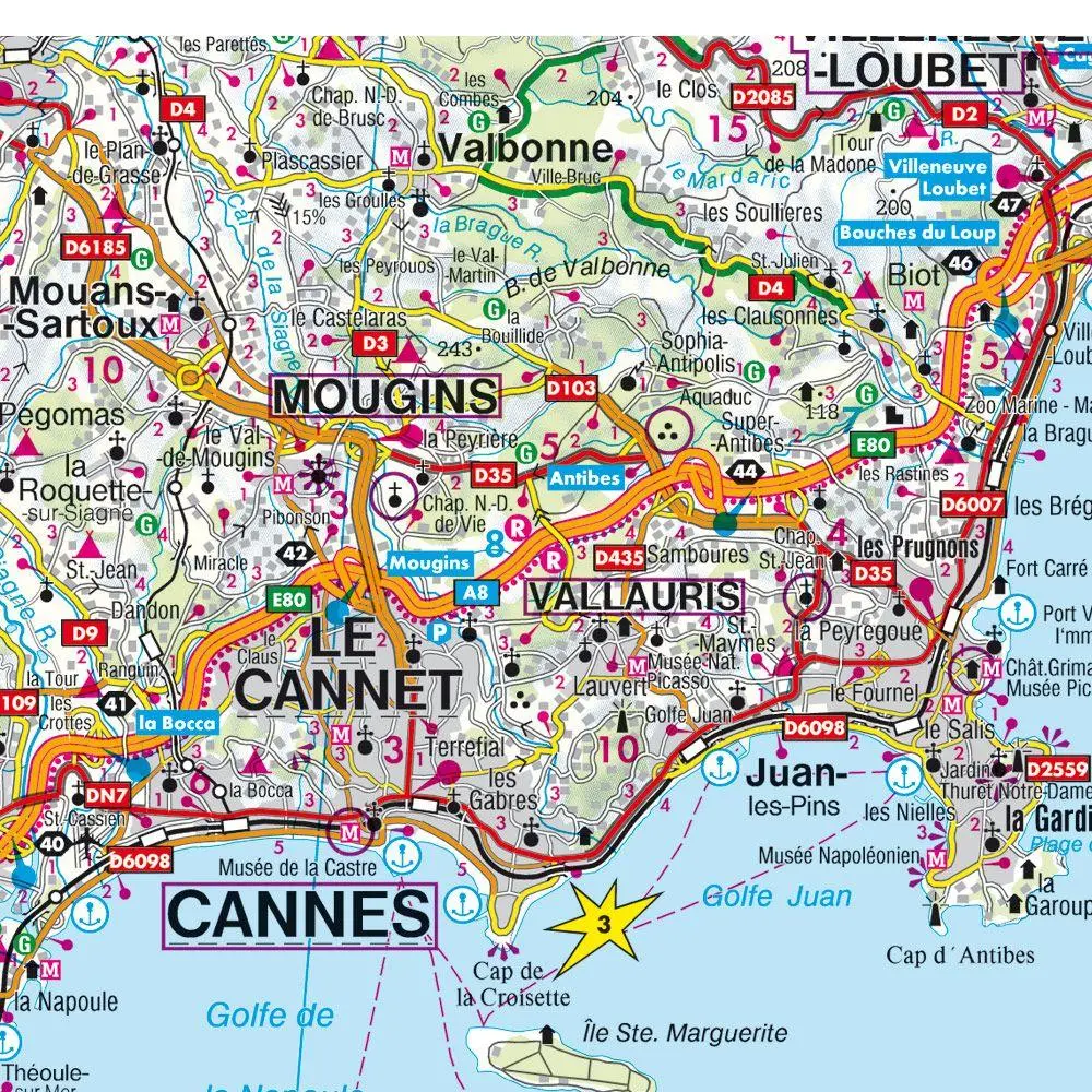 Bild: 9783707901726 | Cote d' Azur 1 : 150 000 | (Land-)Karte | Deutsch | 2018