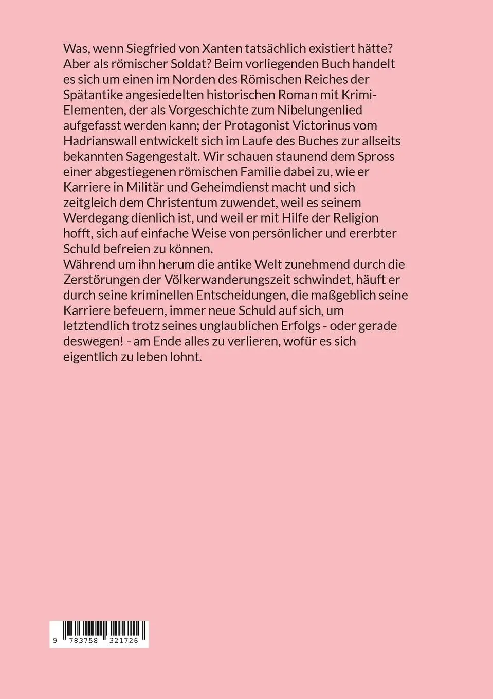 Rückseite: 9783758321726 | Das unglaubliche Leben des Victorinus Victor | Jochen Groddeck | Buch