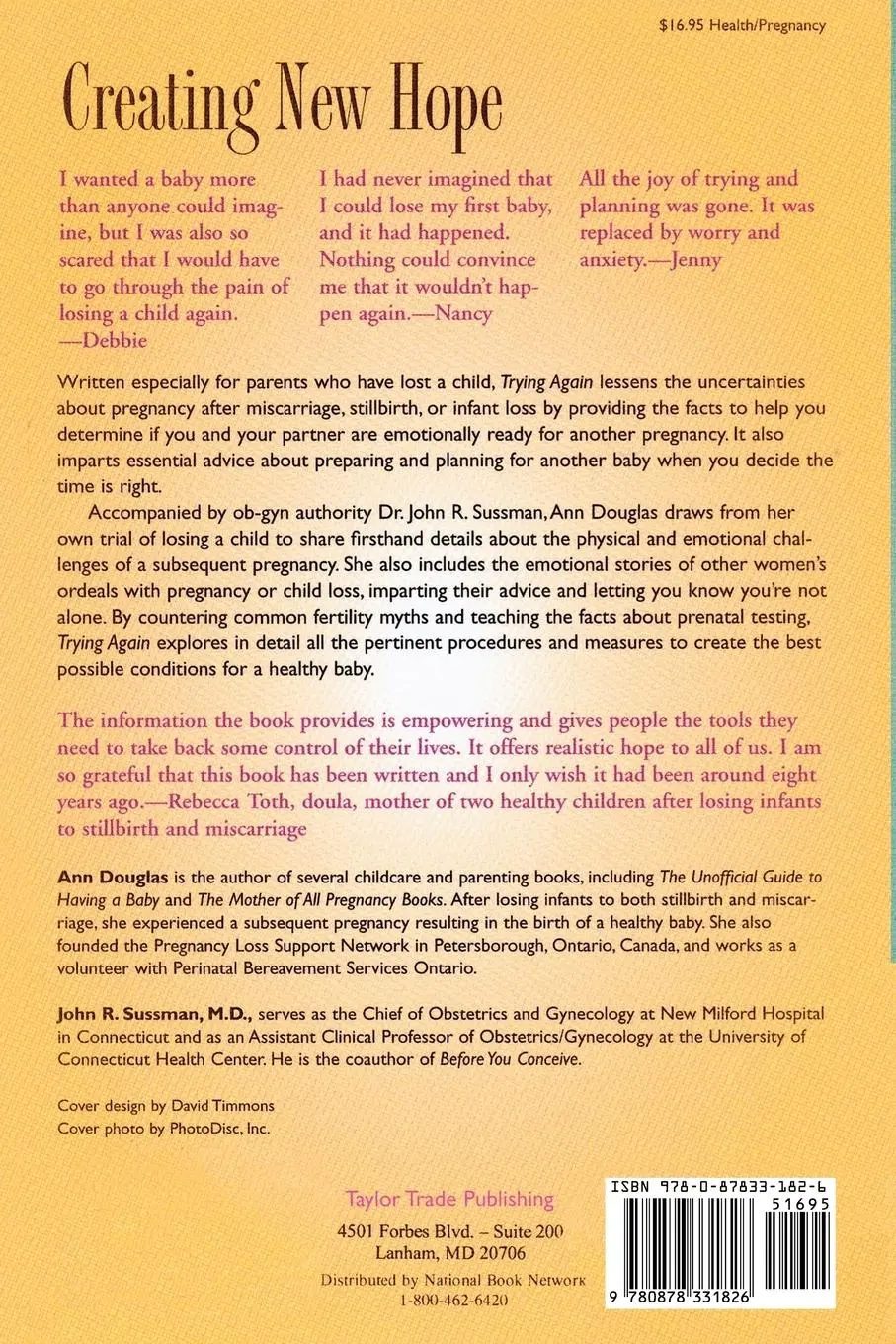 Rückseite: 9780878331826 | Trying Again | Ann Douglas (u. a.) | Taschenbuch | Englisch | 2012