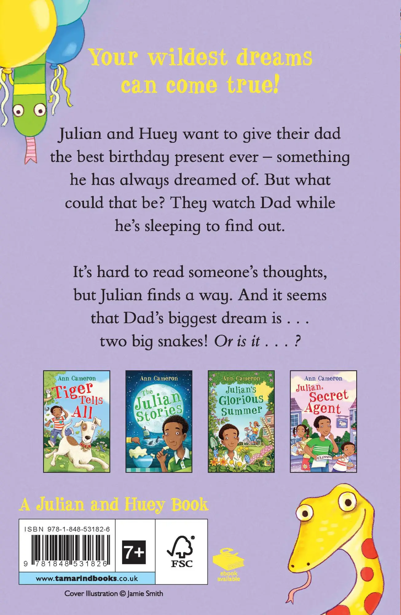 Rückseite: 9781848531826 | Julian Dream Doctor | Ann Cameron | Taschenbuch | Englisch | 2018