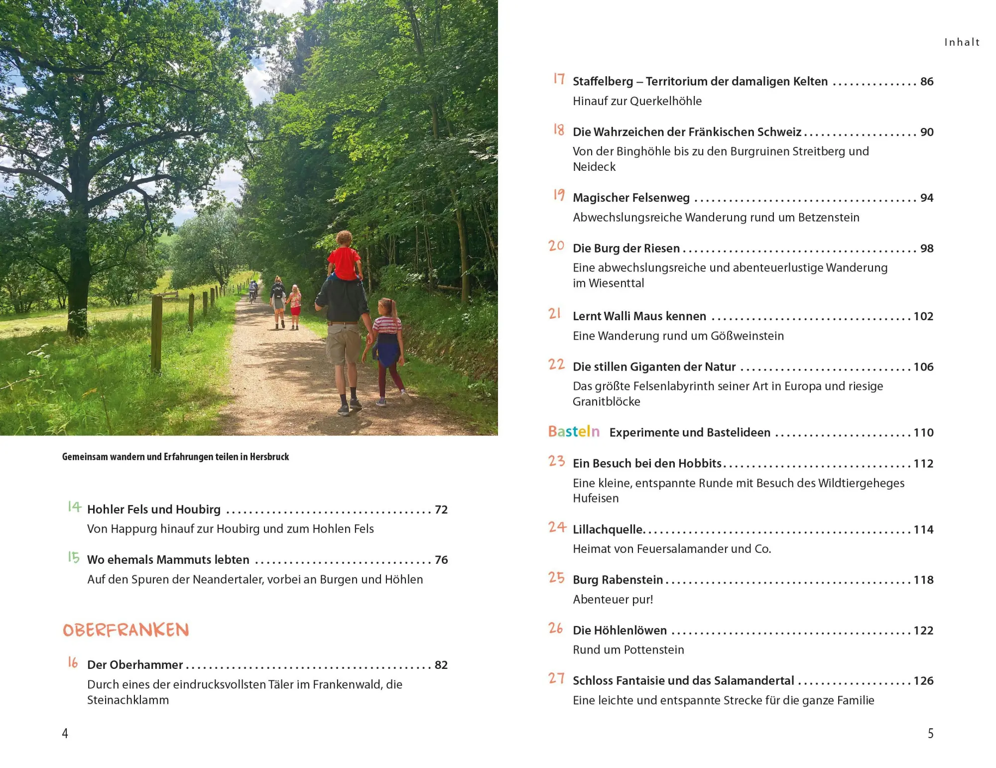 Bild: 9783734311826 | Wanderspaß mit Kindern Franken | 40 erlebnisreiche Touren | Fiebrig