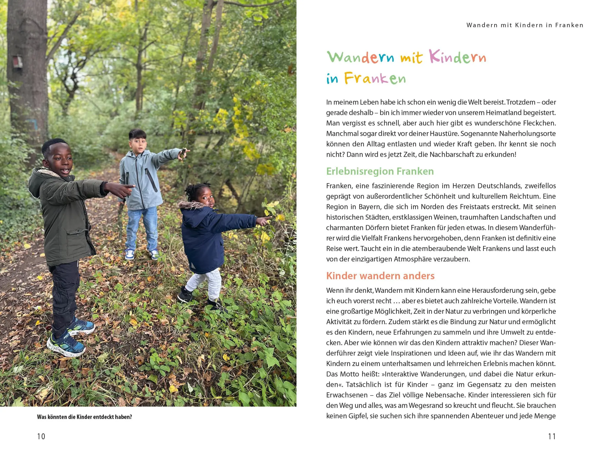 Bild: 9783734311826 | Wanderspaß mit Kindern Franken | 40 erlebnisreiche Touren | Fiebrig