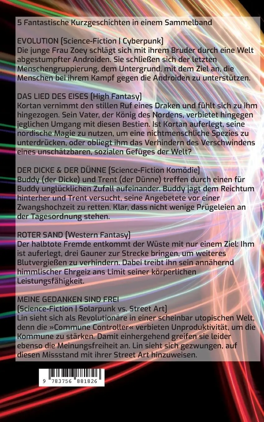 Rückseite: 9783756881826 | Fantastische Kurzgeschichten | Damian O. Rehfeld | Taschenbuch | 2023