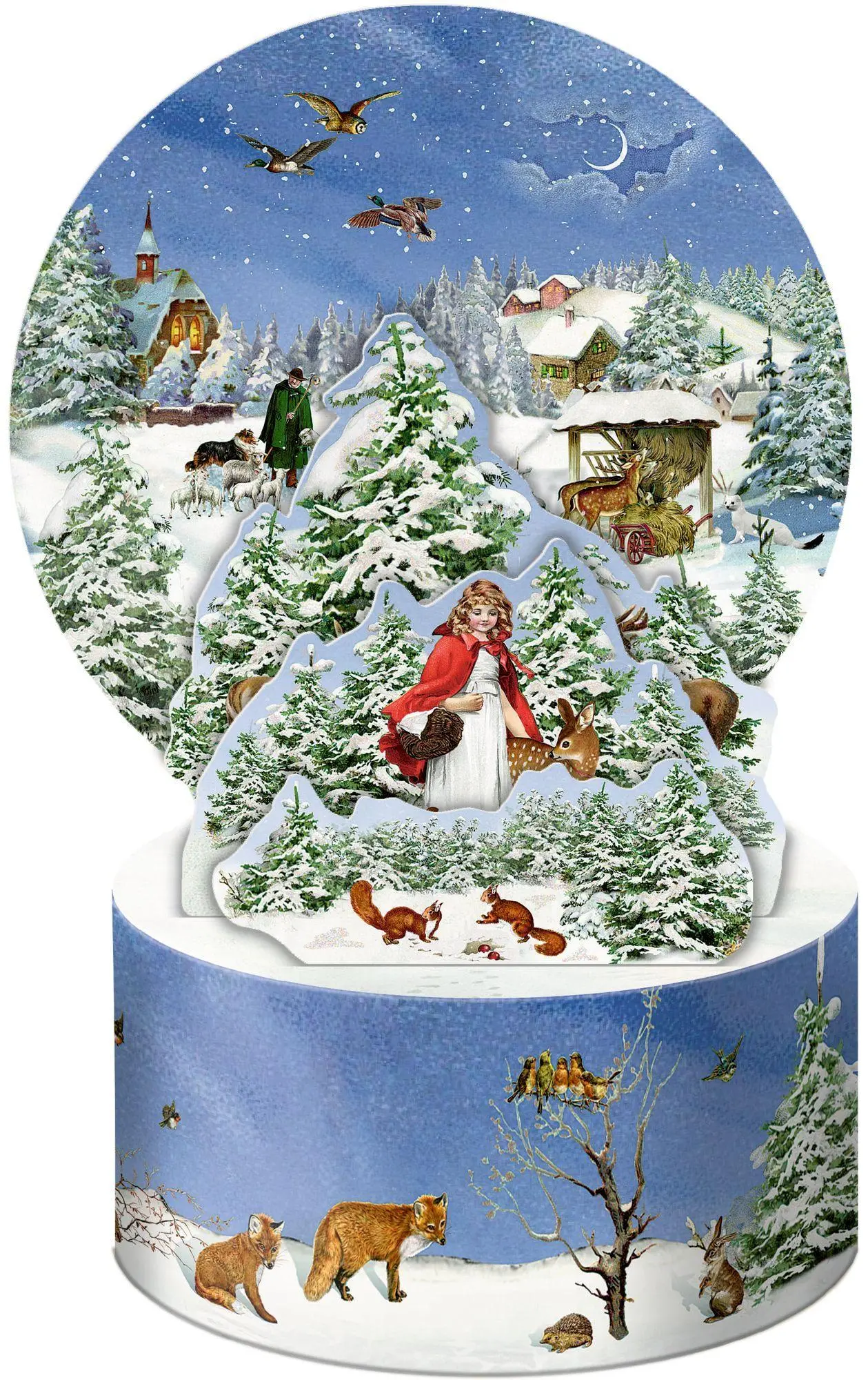 Bild: 4050003971926 | Mini-Adventskalender - Adventszauber (Pop-up) | Zum Aufstellen | Behr