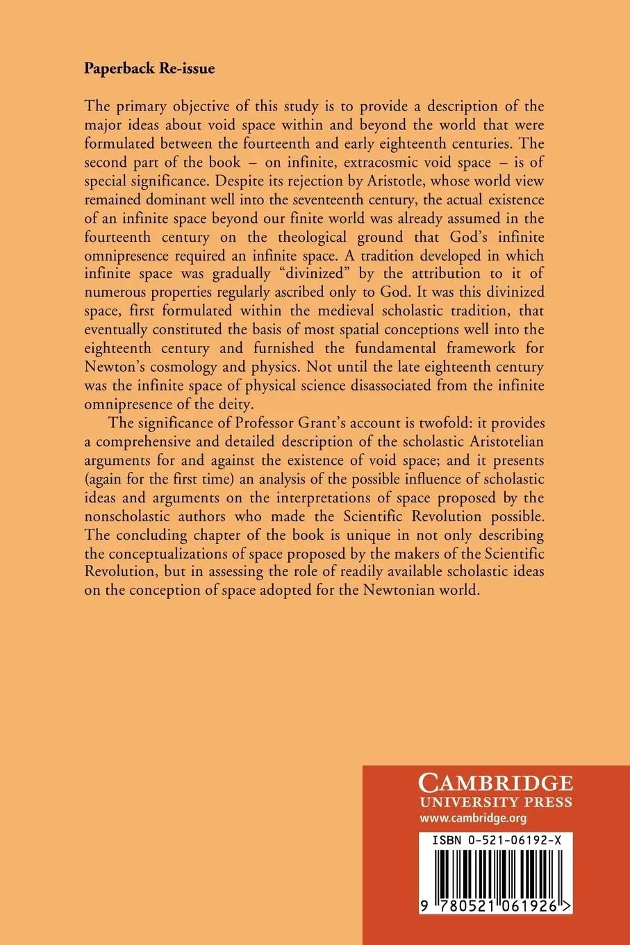 Rückseite: 9780521061926 | Much ADO about Nothing | Edward Grant | Taschenbuch | Englisch | 2008