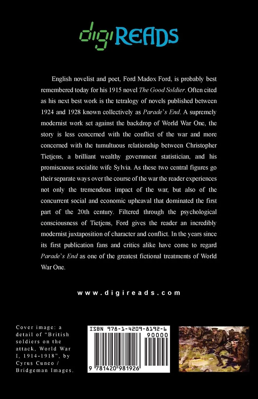 Rückseite: 9781420981926 | Parade's End | Ford Madox Ford | Taschenbuch | Englisch | 2024