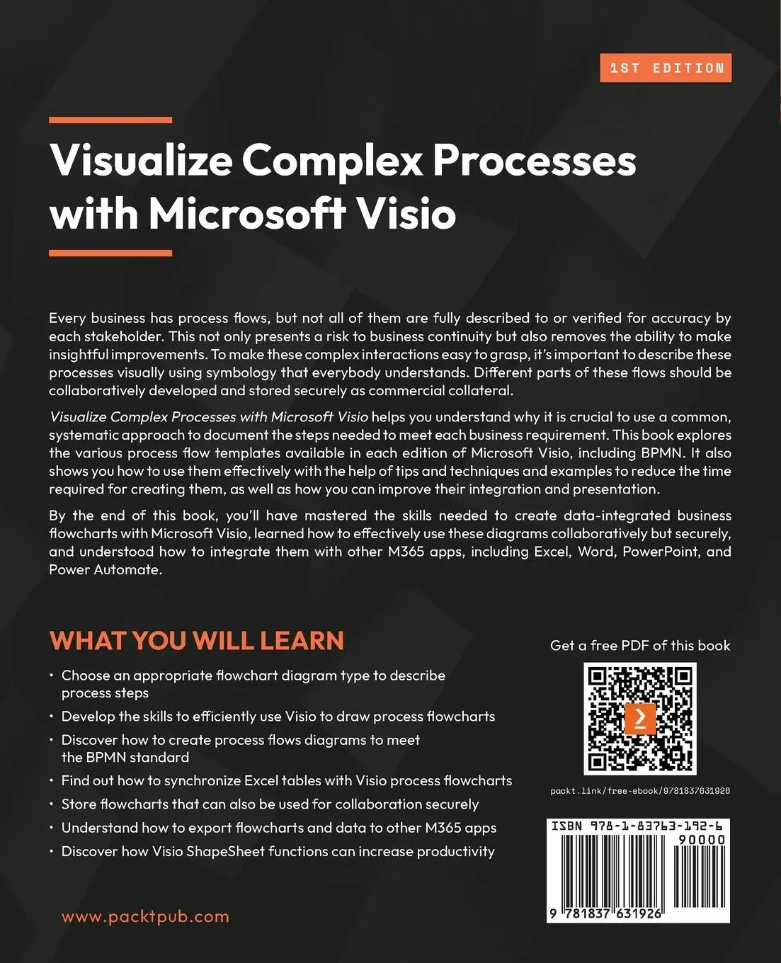 Rückseite: 9781837631926 | Visualize Complex Processes with Microsoft Visio | Parker (u. a.)