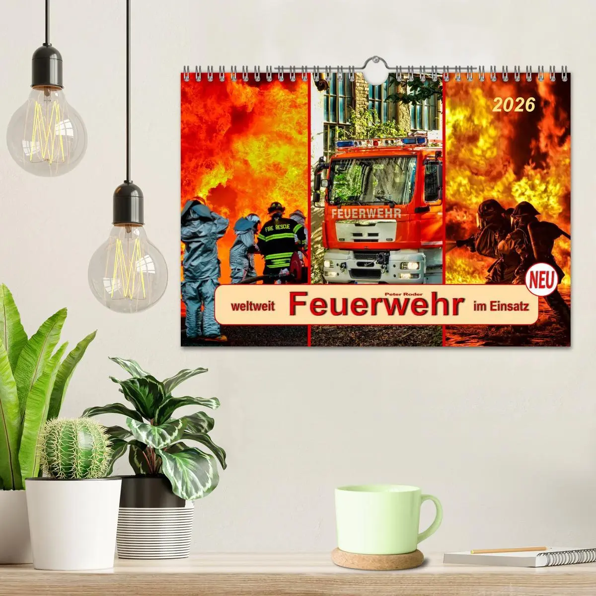 Bild: 9783457961926 | Feuerwehr - weltweit im Einsatz (Wandkalender 2026 DIN A4 quer),...