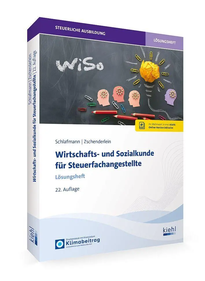 Cover: 9783470111926 | Wirtschafts- und Sozialkunde für Steuerfachangestellte - Lösungsheft