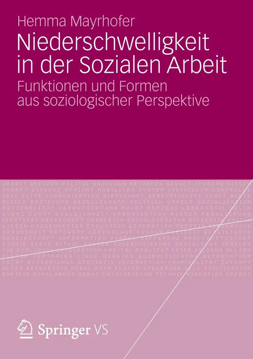 Cover: 9783658001926 | Niederschwelligkeit in der Sozialen Arbeit | Hemma Mayrhofer | Buch