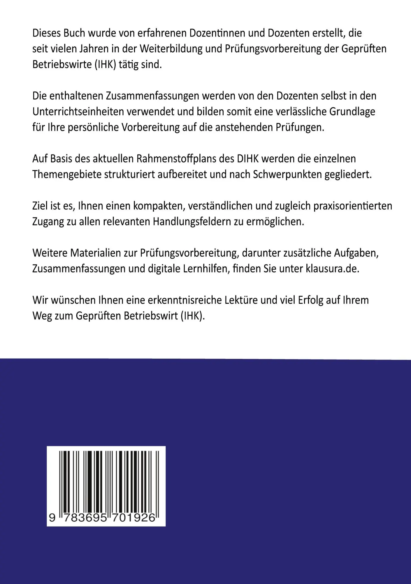 Rückseite: 9783695701926 | Betriebswirt kompakt | Michael Fischer | Taschenbuch | 384 S. | 2026