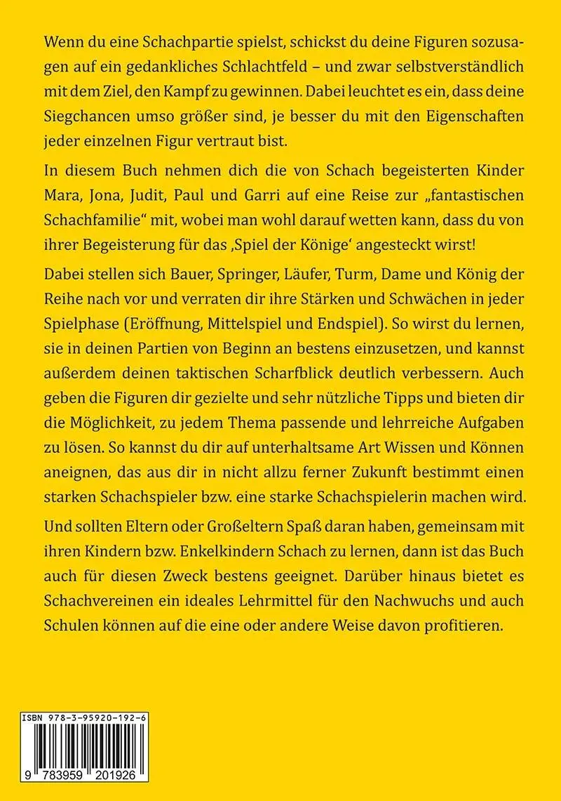 Rückseite: 9783959201926 | Zu Gast bei der fantastischen Schachfamilie | Tahar Rouissi | Buch