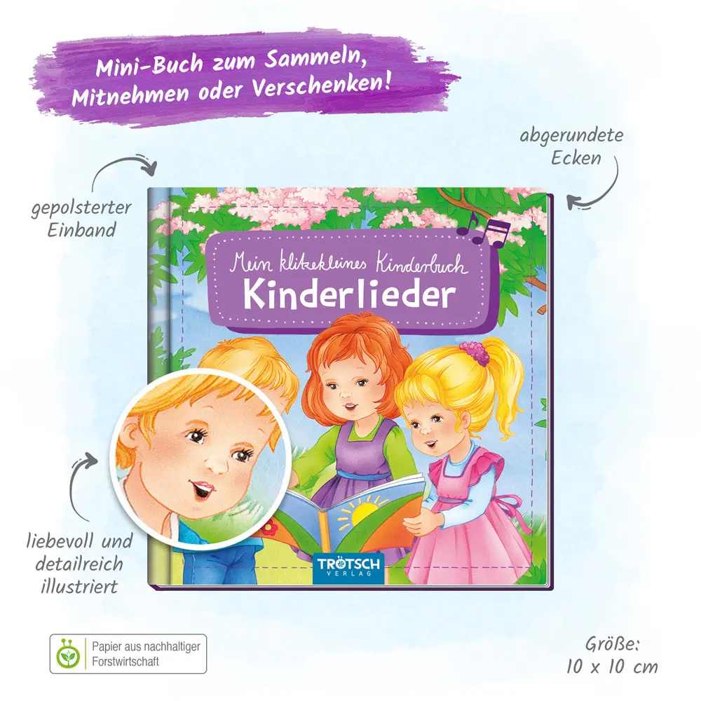 Bild: 9783965521926 | Mein klitzekleines Kinderbuch - Kinderlieder | KG | Buch | 32 S.