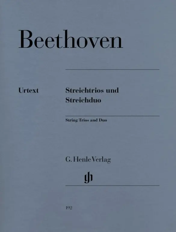 Cover: 9790201801926 | Ludwig van Beethoven - Streichtrios und Streichduo | Emil Platen