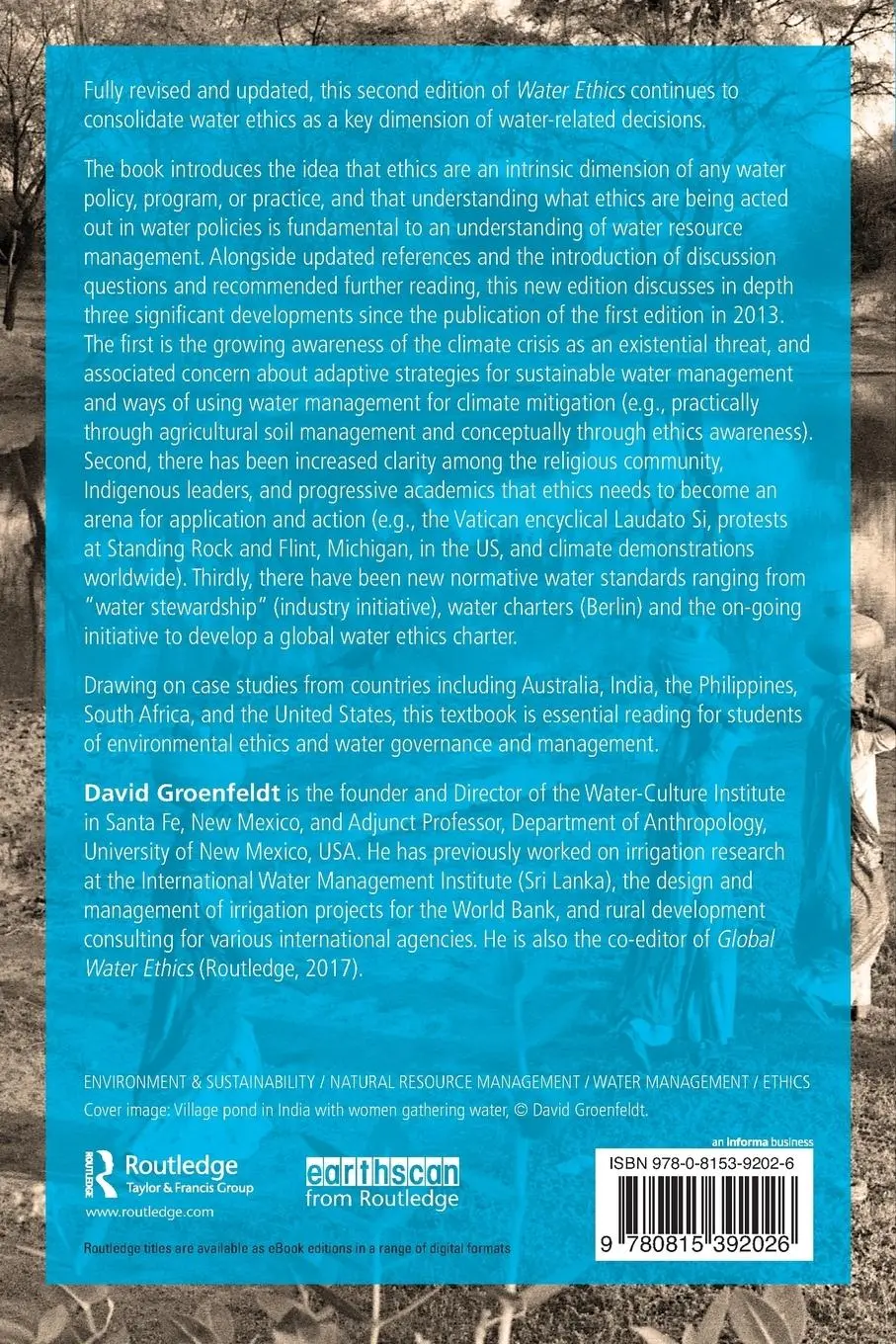 Rückseite: 9780815392026 | Water Ethics | A Values Approach to Solving the Water Crisis | Buch