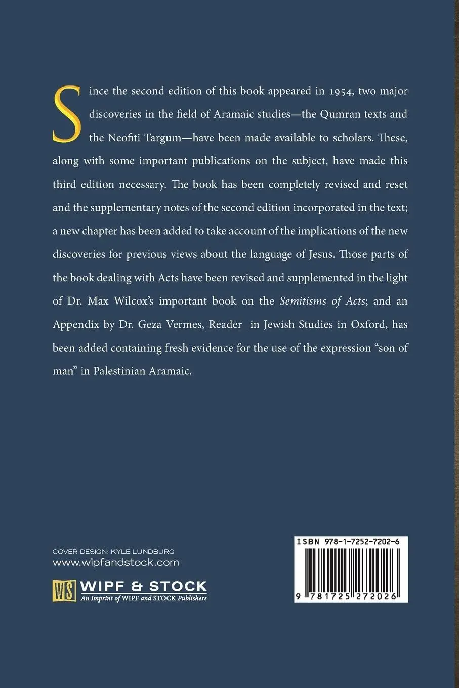 Rückseite: 9781725272026 | An Aramaic Approach to the Gospels and Acts, 3rd Edition | Black
