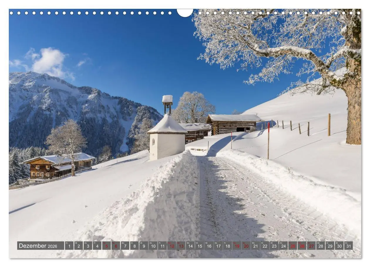 Bild: 9783457852026 | Schöne Wanderungen um Oberstdorf (Wandkalender 2026 DIN A3 quer),...