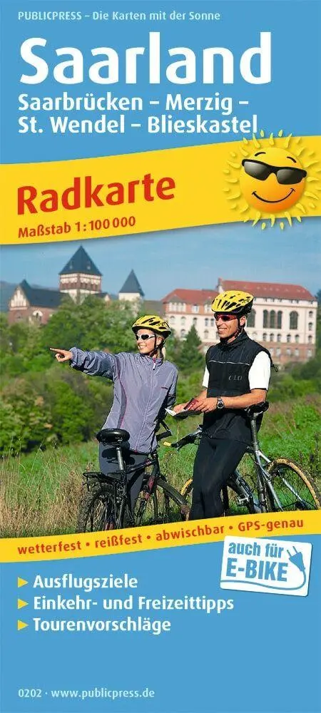 Cover: 9783747302026 | Saarland 1:100 000 | (Land-)Karte | Radkarte | Deutsch | 2019