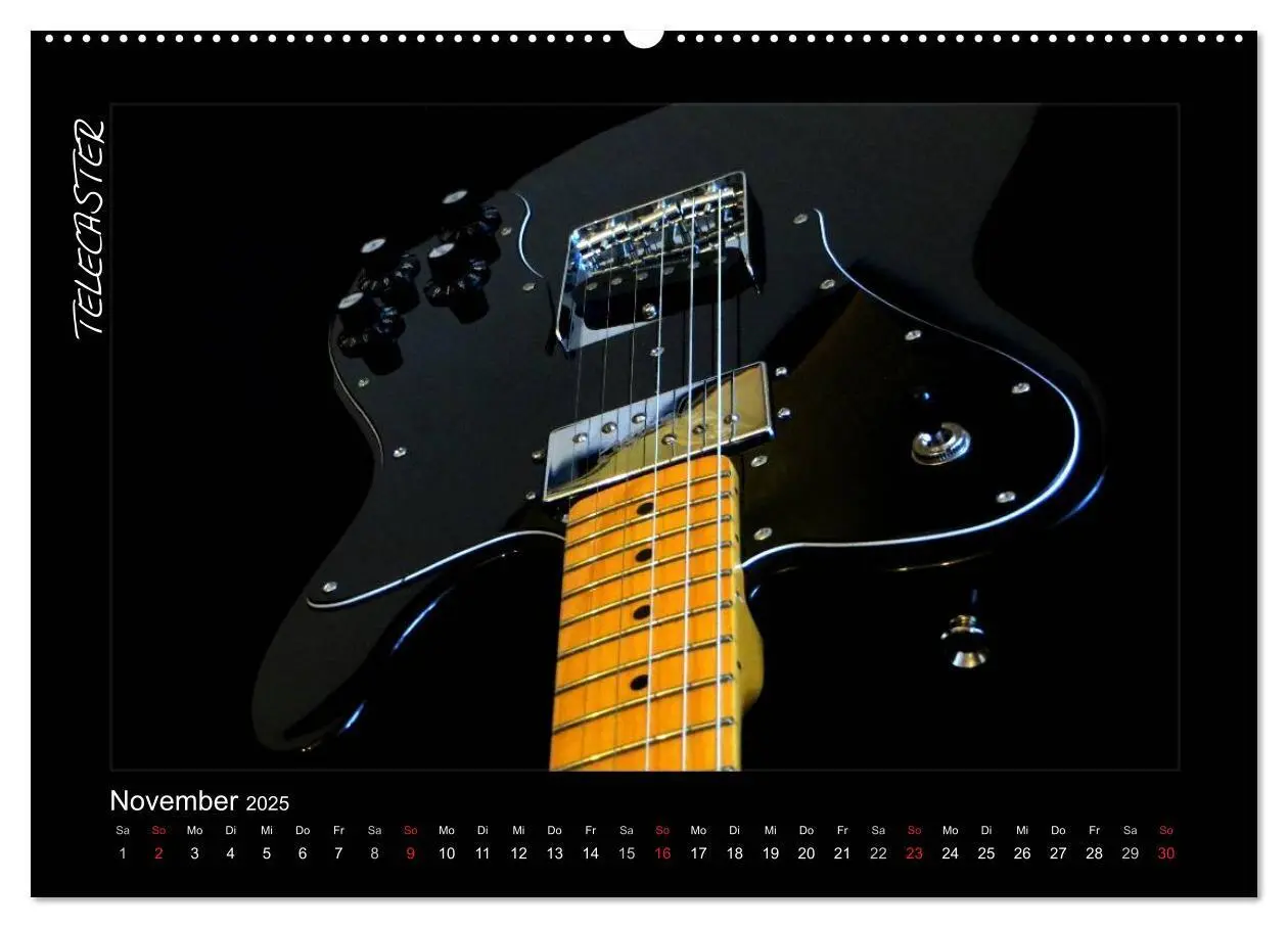 Bild: 9783435752126 | ROCKGITARREN in Szene gesetzt (Wandkalender 2025 DIN A2 quer),...
