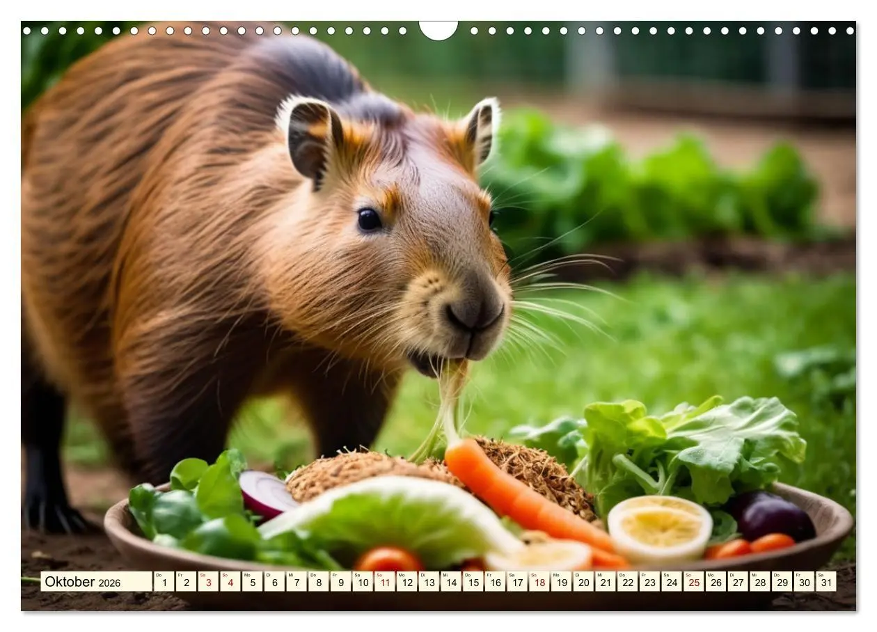 Bild: 9783457392126 | Capybaras - Wasserschweine die Herren der Gräser (Wandkalender 2026...