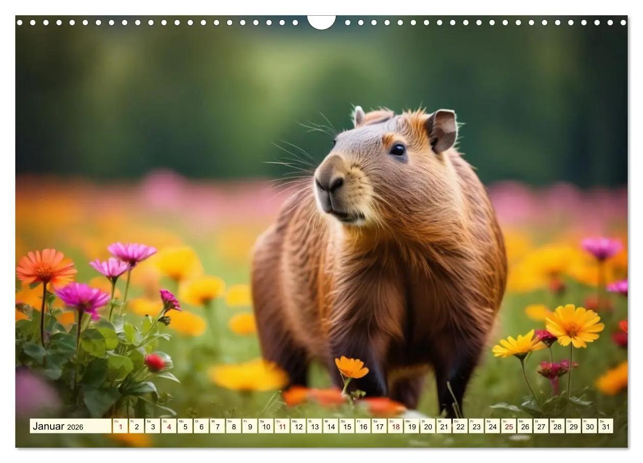 Bild: 9783457392126 | Capybaras - Wasserschweine die Herren der Gräser (Wandkalender 2026...