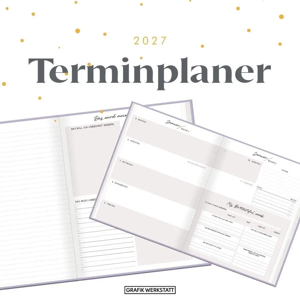 Bild: 9783986362126 | Terminplaner Lady Softcover 2027 Be you tiful | Terminplaner Softcover