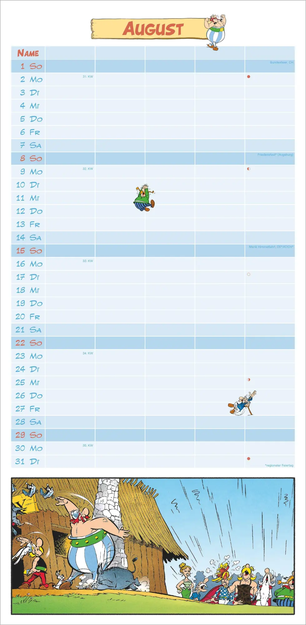 Bild: 4069095012226 | Asterix &amp; Obelix 2027 | Neumann Verlage GmbH &amp; Co KG | Kalender | 2027