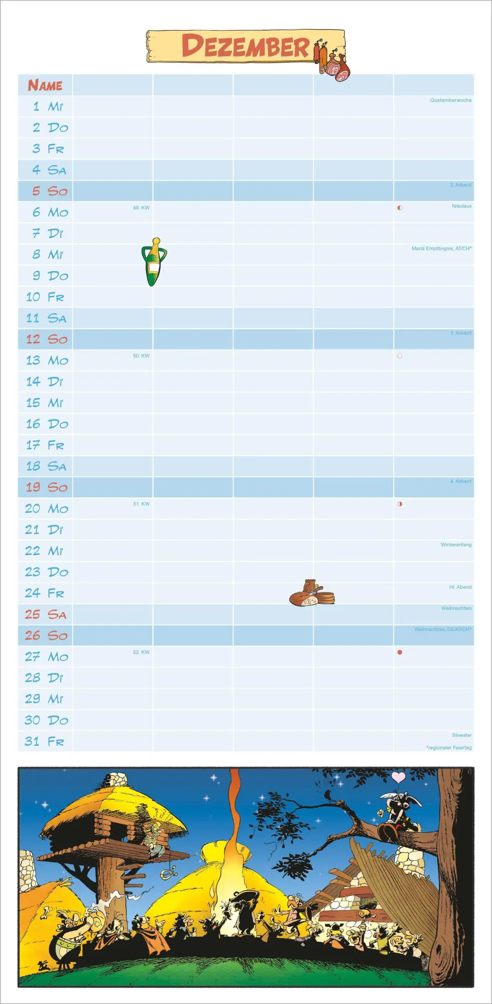 Bild: 4069095012226 | Asterix &amp; Obelix 2027 | Neumann Verlage GmbH &amp; Co KG | Kalender | 2027